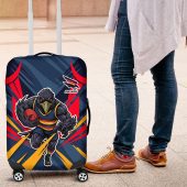 Adelaide Crows Australian Football Luggage Cover Muscular Mascot Graphic - Bold Team Colors TS04