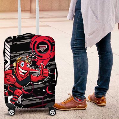 Essendon Football Club Luggage Cover Mascot Cartoon Football Illustration Style TS04