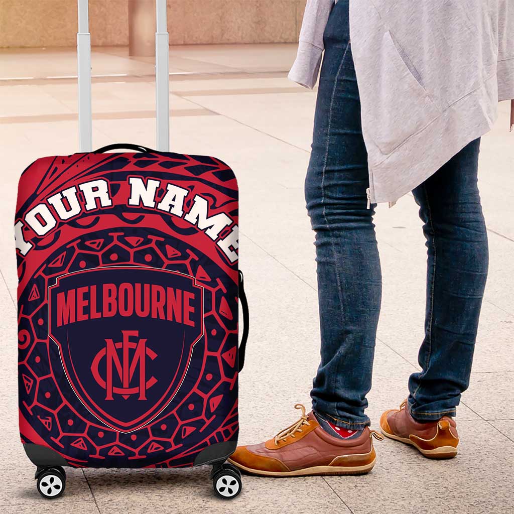 Personalized Melbourne Demons Polynesian Luggage Cover Tribal Chest and Sleeve Tattoo Heritage Warrior TS04 Personalized Melbourne Demons Polynesian Luggage Cover Tribal Chest and Sleeve Tattoo Heritage Warrior TS04