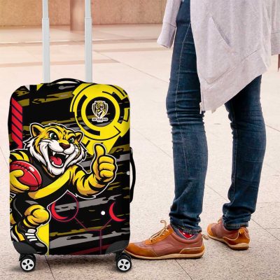 Richmond Tigers Luggage Cover Mascot Cartoon Football Illustration Style TS04