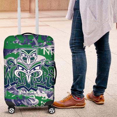 New Zealand Warriors Rugby Luggage Cover Graffiti Typography Urban Camo Abstract Street Style TS04