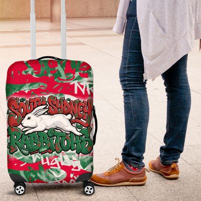 South Sydney Rabbitohs Rugby Luggage Cover Graffiti Typography Urban Camo Abstract Street Style TS04