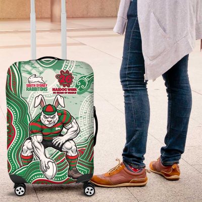 South Sydney Rabbitohs NAIDOC Week 2026 Luggage Cover First Nations of Australia Aboriginal Mascot Rugby TS04