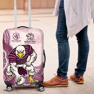 Manly Warringah Sea Eagles NAIDOC Week 2026 Luggage Cover First Nations of Australia Aboriginal Mascot Rugby TS04