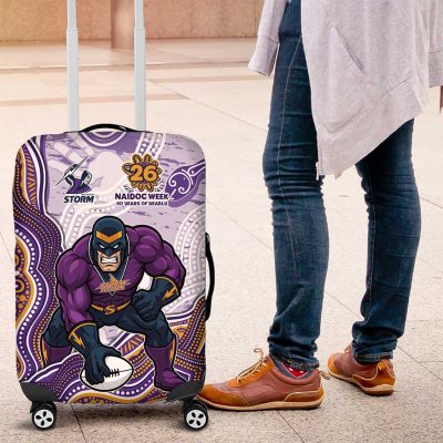 Melbourne Storm NAIDOC Week 2026 Luggage Cover First Nations of Australia Aboriginal Mascot Rugby TS04