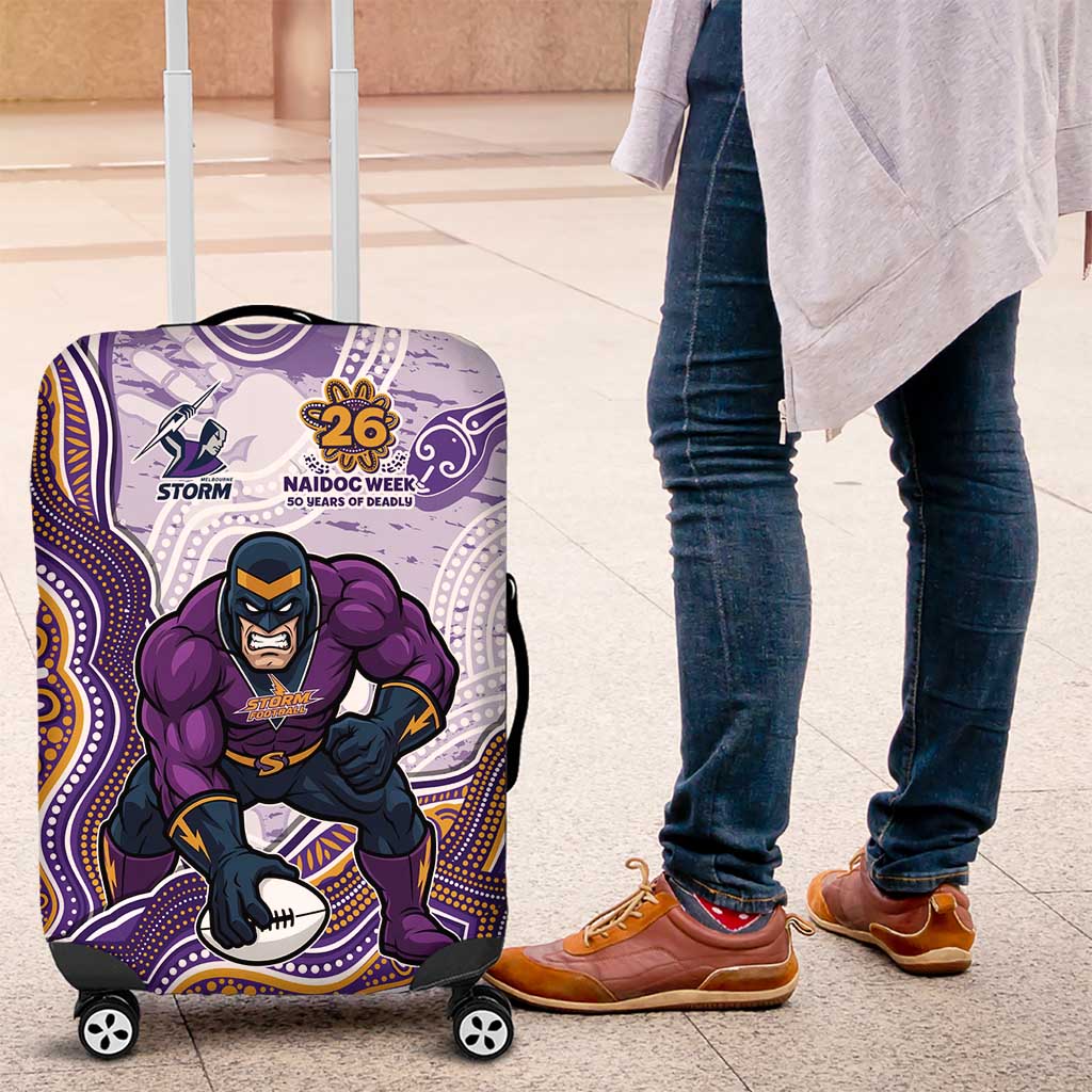 Melbourne Storm NAIDOC Week 2026 Luggage Cover First Nations of Australia Aboriginal Mascot Rugby TS04 Melbourne Storm NAIDOC Week 2026 Luggage Cover First Nations of Australia Aboriginal Mascot Rugby TS04