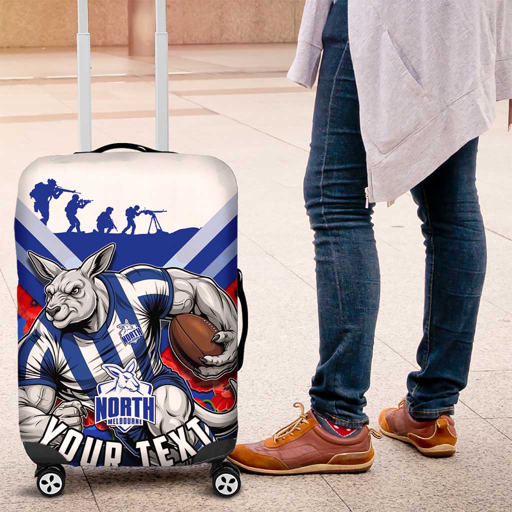 Personalised North Melbourne Kangaroos ANZAC Luggage Cover Military Remembrance Australian Football Mascot Camouflage TS04 Personalised North Melbourne Kangaroos ANZAC Luggage Cover Military Remembrance Australian Football Mascot Camouflage TS04