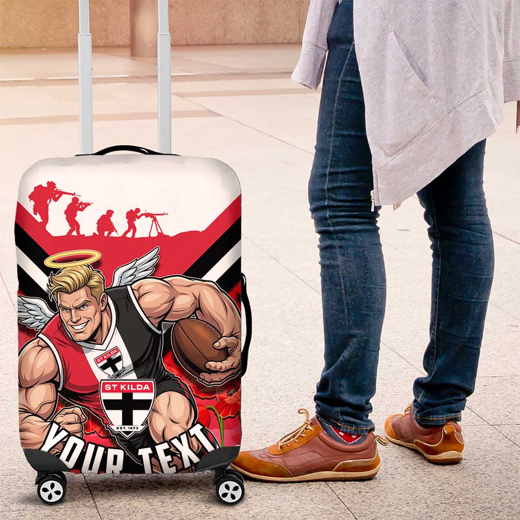Personalised St Kilda Saints ANZAC Luggage Cover Military Remembrance Australian Football Mascot Camouflage TS04 Personalised St Kilda Saints ANZAC Luggage Cover Military Remembrance Australian Football Mascot Camouflage TS04