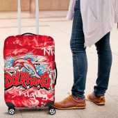 Dolphins Rugby Luggage Cover Graffiti Typography Urban Camo Abstract Street Style TS04
