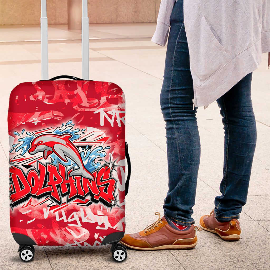 Dolphins Rugby Luggage Cover Graffiti Typography Urban Camo Abstract Street Style TS04 Dolphins Rugby Luggage Cover Graffiti Typography Urban Camo Abstract Street Style TS04