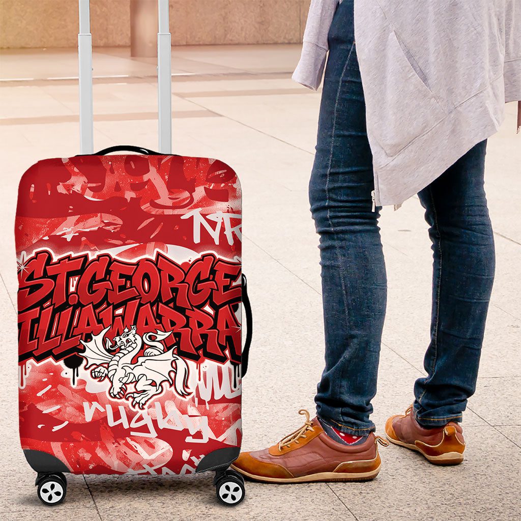 St. George Illawarra Dragons Rugby Luggage Cover Graffiti Typography Urban Camo Abstract Street Style TS04 St. George Illawarra Dragons Rugby Luggage Cover Graffiti Typography Urban Camo Abstract Street Style TS04