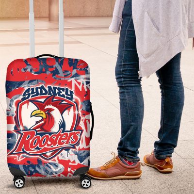 Sydney Roosters Rugby Luggage Cover Graffiti Typography Urban Camo Abstract Street Style TS04
