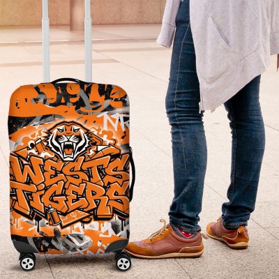 Wests Tigers Rugby Luggage Cover Graffiti Typography Urban Camo Abstract Street Style TS04