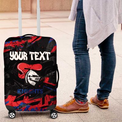 Personalized Newcastle Knights Luggage Cover Graffiti Grunge Abstract Urban Street Style Design TS04
