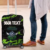 Personalized Canberra Raiders Luggage Cover Graffiti Grunge Abstract Urban Street Style Design TS04