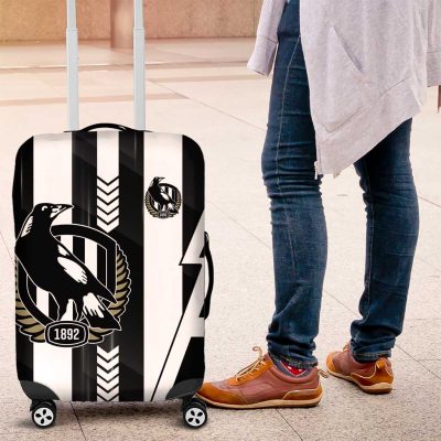 Collingwood Magpies Luggage Cover Modern Geometric Sports Graphic Style TS04
