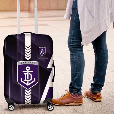 Fremantle Dockers Luggage Cover Modern Geometric Sports Graphic Style TS04