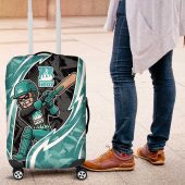 Brisbane Heat Luggage Cover Flaming Lightning Storm Geometric Sports Mascot Art TS04