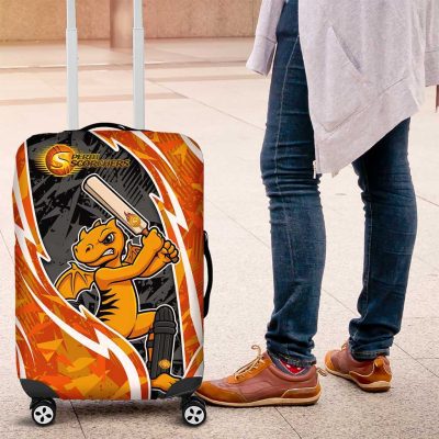 Perth Scorchers Luggage Cover Flaming Lightning Storm Geometric Sports Mascot Art TS04
