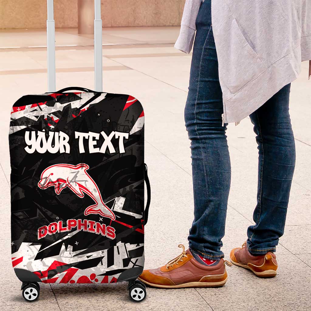 Personalized Dolphins Luggage Cover Graffiti Grunge Abstract Urban Street Style Design TS04 Personalized Dolphins Luggage Cover Graffiti Grunge Abstract Urban Street Style Design TS04