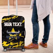 Personalized North Queensland Cowboys Luggage Cover Graffiti Grunge Abstract Urban Street Style Design TS04