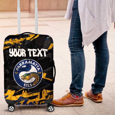 Personalized Parramatta Eels Luggage Cover Graffiti Grunge Abstract Urban Street Style Design TS04