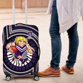 Fremantle Dockers Luggage Cover Indigenous Monochrome Dot Art Mascot Style TS04