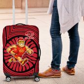 Gold Coast Suns Luggage Cover Indigenous Monochrome Dot Art Mascot Style TS04