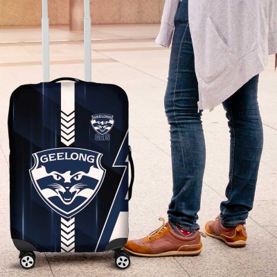 Geelong Cats Luggage Cover Modern Geometric Sports Graphic Style TS04