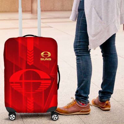 Gold Coast Suns Luggage Cover Modern Geometric Sports Graphic Style TS04
