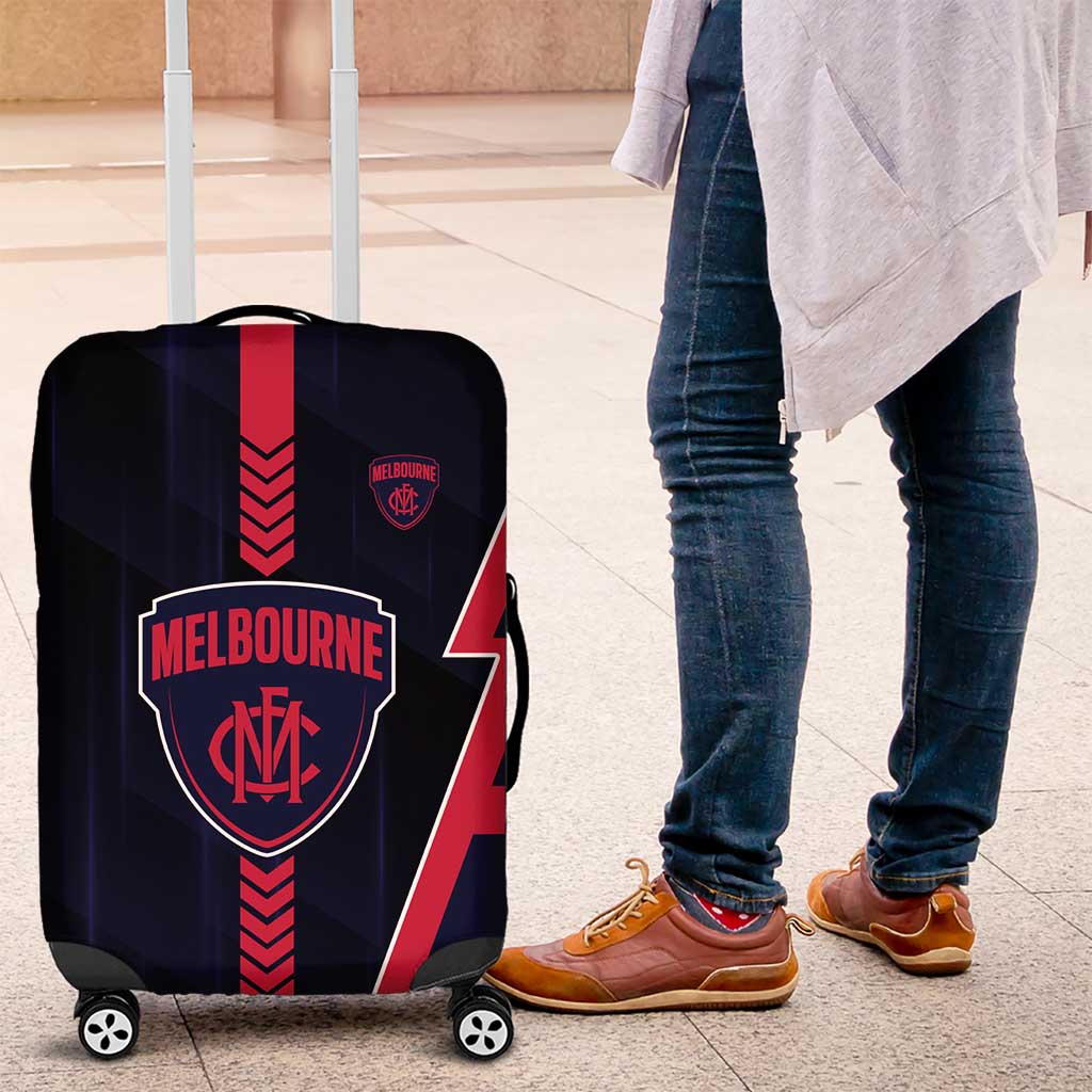 Melbourne Demons Luggage Cover Modern Geometric Sports Graphic Style TS04 Melbourne Demons Luggage Cover Modern Geometric Sports Graphic Style TS04