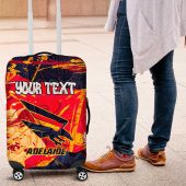 Personalized Adelaide Crows Luggage Cover Australian Graffiti Paint Splatter - Abstract Geometric TS04