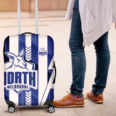 North Melbourne Kangaroos Luggage Cover Modern Geometric Sports Graphic Style TS04