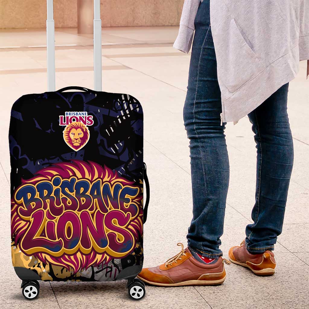 Brisbane Lions Luggage Cover Urban Graffiti Street Art - Bold Abstract Spray Paint TS04 Brisbane Lions Luggage Cover Urban Graffiti Street Art - Bold Abstract Spray Paint TS04