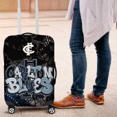 Carlton Blues Luggage Cover Urban Graffiti Street Art - Bold Abstract Spray Paint TS04