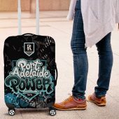 Port Adelaide Power Luggage Cover Urban Graffiti Street Art - Bold Abstract Spray Paint TS04
