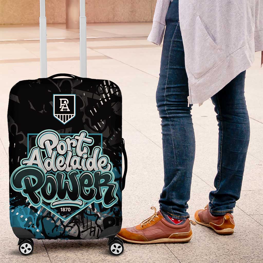 Port Adelaide Power Luggage Cover Urban Graffiti Street Art - Bold Abstract Spray Paint TS04 Port Adelaide Power Luggage Cover Urban Graffiti Street Art - Bold Abstract Spray Paint TS04