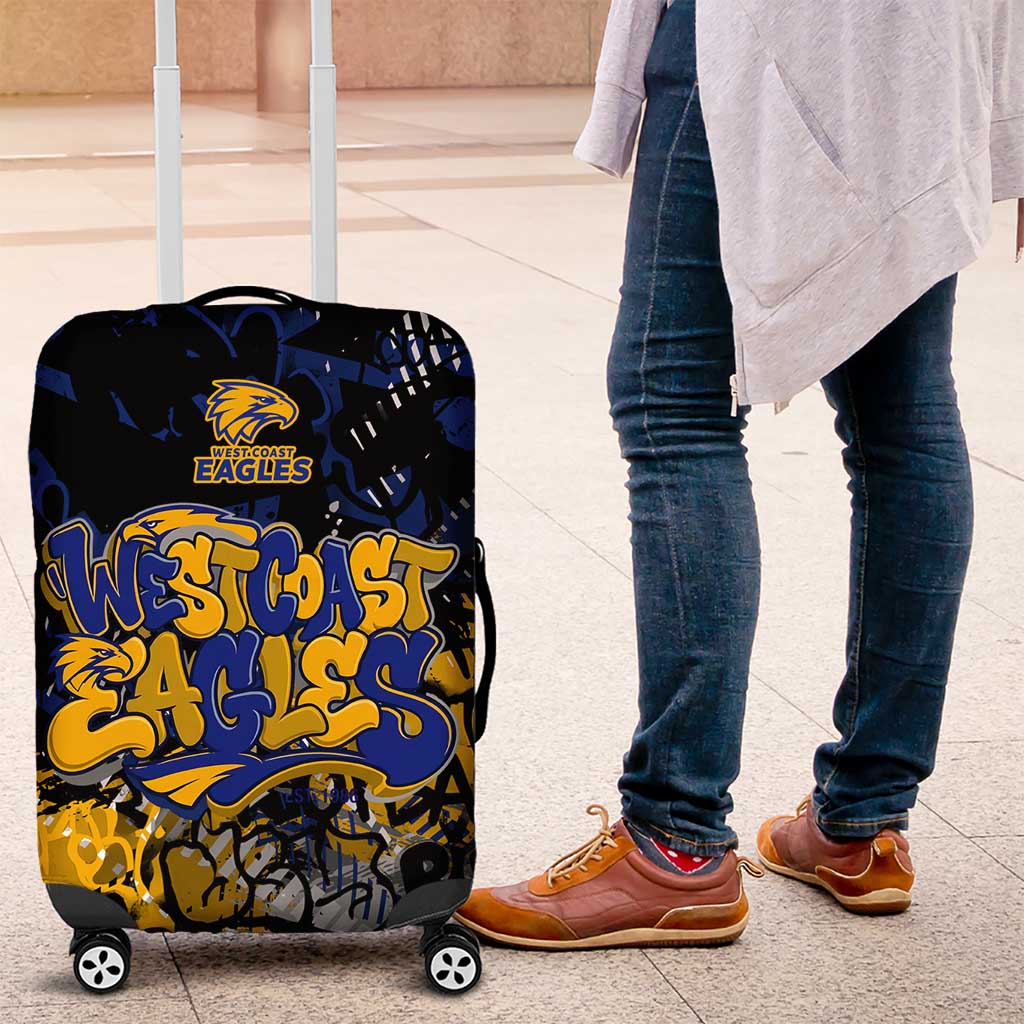 West Coast Eagles Luggage Cover Urban Graffiti Street Art - Bold Abstract Spray Paint TS04 West Coast Eagles Luggage Cover Urban Graffiti Street Art - Bold Abstract Spray Paint TS04