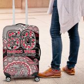 Essendon Bombers NAIDOC Week 2026 Luggage Cover Australian Aboriginal Dot Art Dreamtime Pattern Style TS04