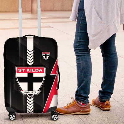 St Kilda Saints Luggage Cover Modern Geometric Sports Graphic Style TS04