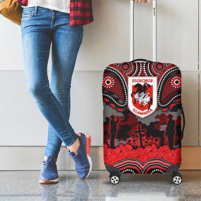 ANZAC Day St George Illawarra Dragons Luggage Cover Military