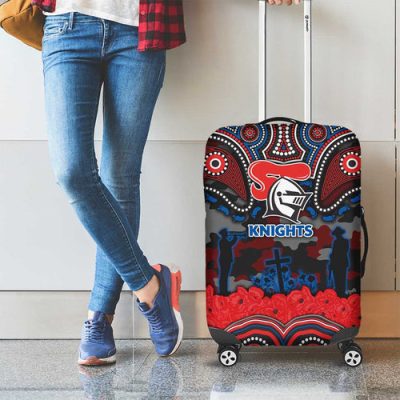 ANZAC Day Newcastle Knights Luggage Cover Military Memorial Aboriginal