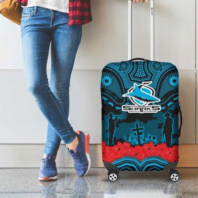 ANZAC Day Cronulla Sutherland Sharks Luggage Cover Military Memorial