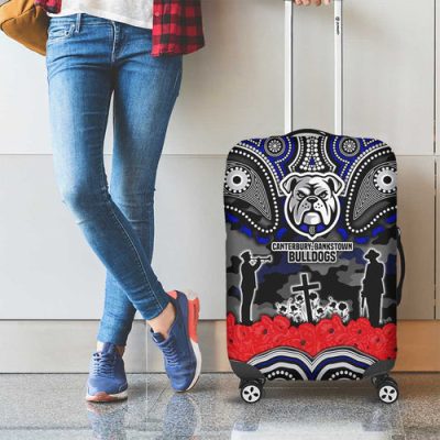 ANZAC Day Canterbury Bankstown Bulldogs Luggage Cover Military