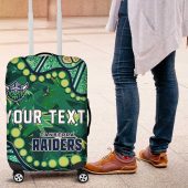 Personalized Canberra Raiders Luggage Cover Aboriginal Pattern with Graffiti Style Design TS04