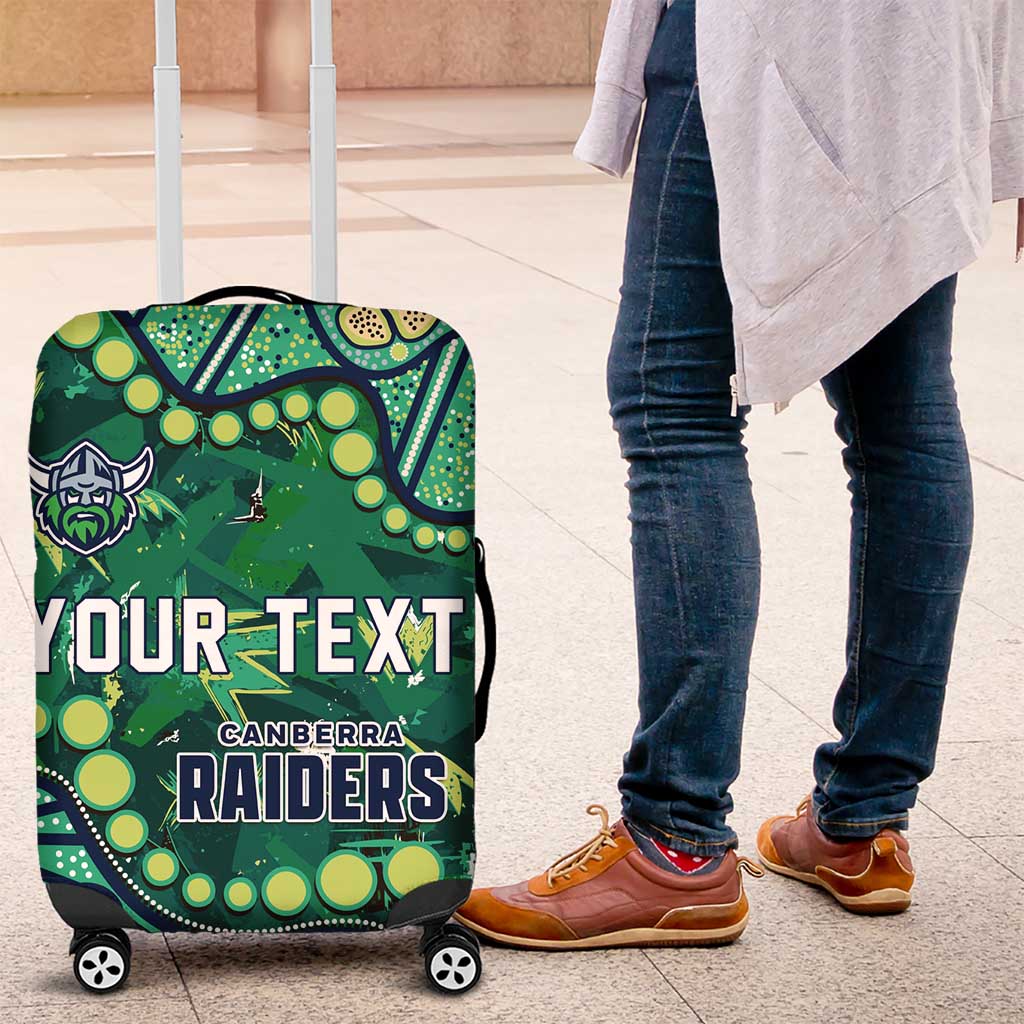 Personalized Canberra Raiders Luggage Cover Aboriginal Pattern with Graffiti Style Design TS04 Personalized Canberra Raiders Luggage Cover Aboriginal Pattern with Graffiti Style Design TS04