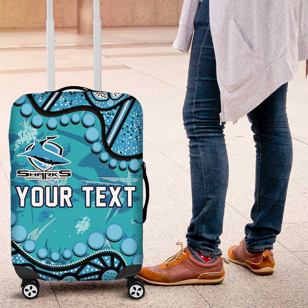 Personalized Cronulla-Sutherland Sharks Luggage Cover Aboriginal Pattern with Graffiti Style Design TS04 Personalized Cronulla-Sutherland Sharks Luggage Cover Aboriginal Pattern with Graffiti Style Design TS04