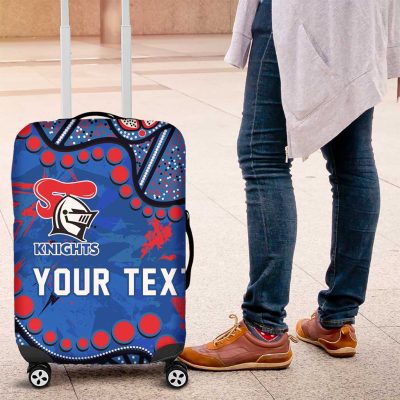 Personalized New Zealand Warriors Luggage Cover Aboriginal Pattern with Graffiti Style Design TS04