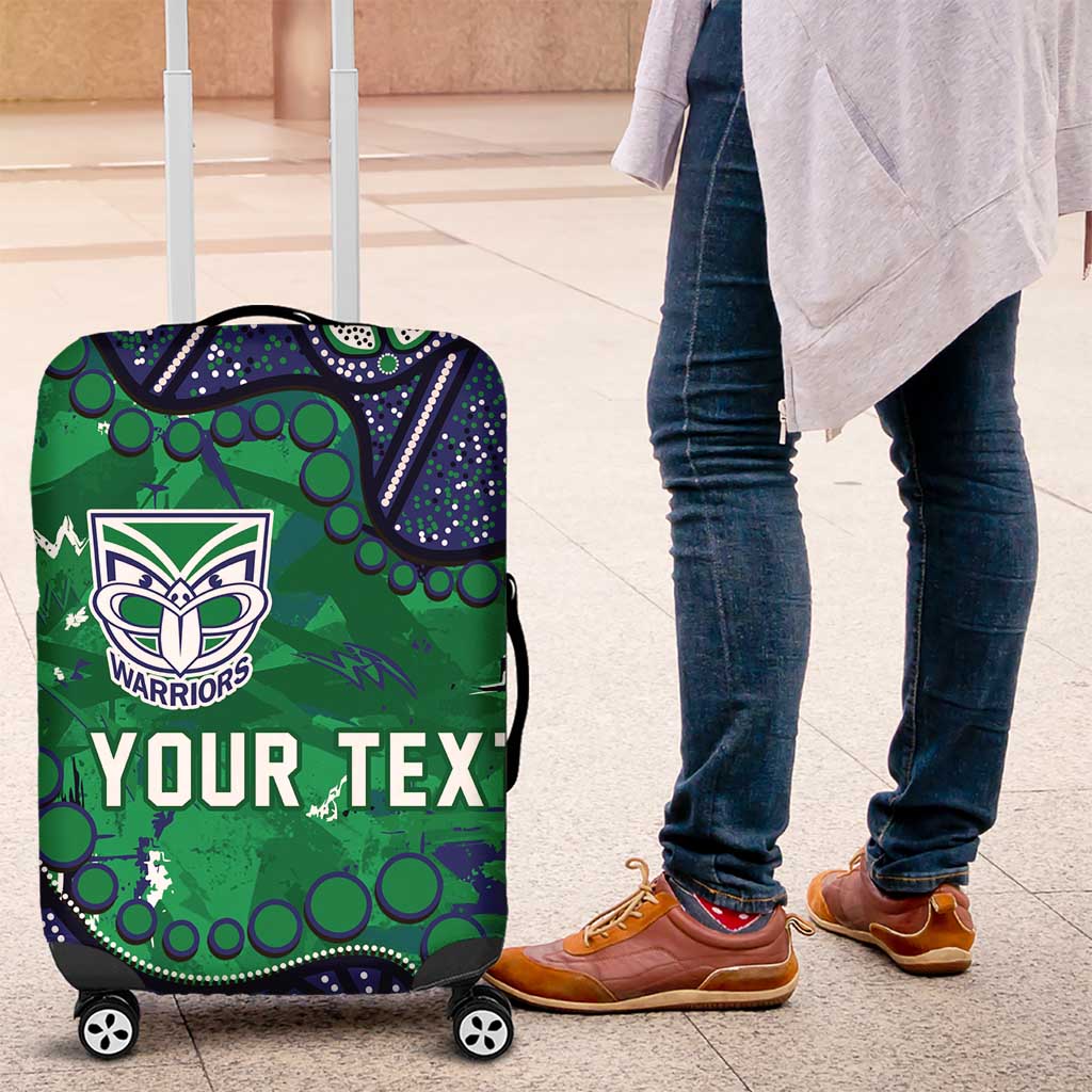Personalized Newcastle Knights Luggage Cover Aboriginal Pattern with Graffiti Style Design TS04 Personalized Newcastle Knights Luggage Cover Aboriginal Pattern with Graffiti Style Design TS04