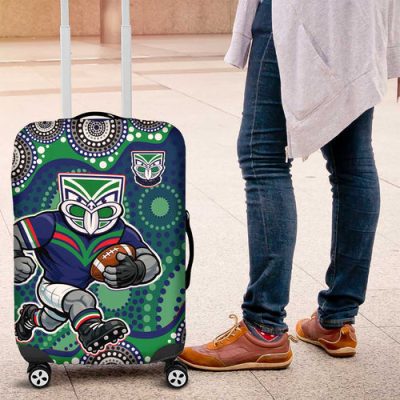 New Zealand Warriors Luggage Cover Aboriginal Dot Pattern
